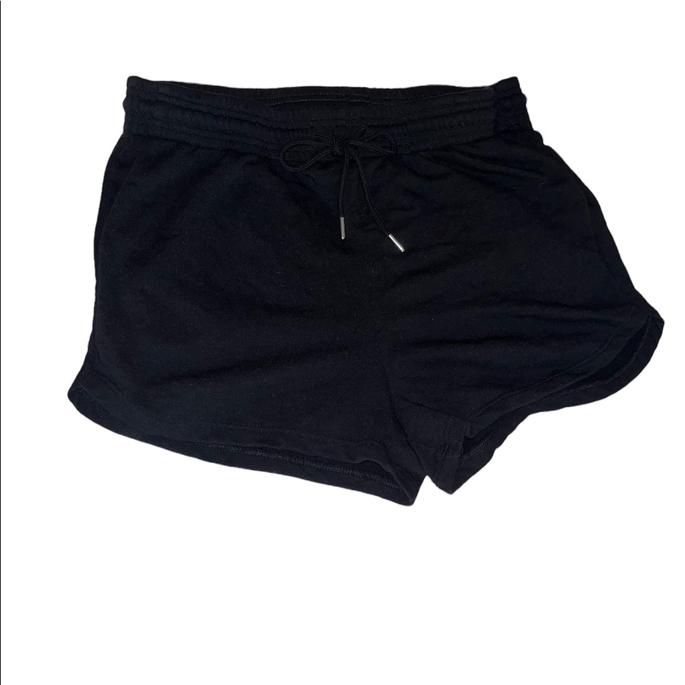 H&M Black Basic Sweatshorts